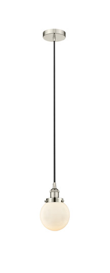 Edison LED Mini Pendant in Polished Nickel (405|616-1PH-PN-G201-6-LED)