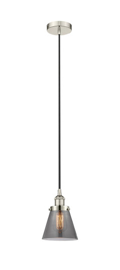 Edison One Light Mini Pendant in Polished Nickel (405|616-1PH-PN-G63)