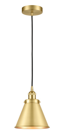 Edison LED Mini Pendant in Satin Gold (405|616-1PH-SG-M13-SG-LED)