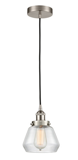 Edison One Light Mini Pendant in Brushed Satin Nickel (405|616-1PH-SN-G172)