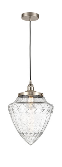 Edison LED Mini Pendant in Brushed Satin Nickel (405|616-1PH-SN-G664-12-LED)