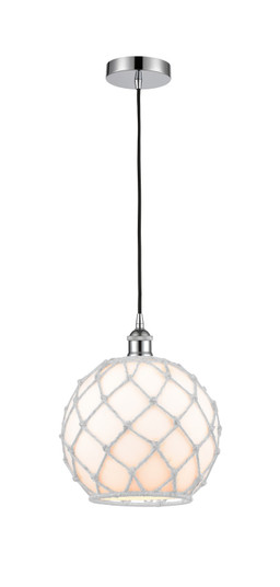 Edison One Light Mini Pendant in Polished Chrome (405|616-1P-PC-G121-10RW)