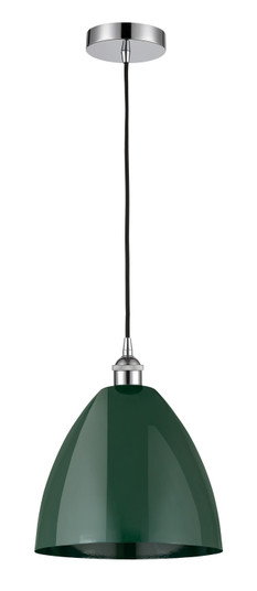 Edison One Light Mini Pendant in Polished Chrome (405|616-1P-PC-MBD-12-GR)