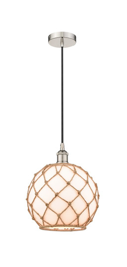 Edison One Light Mini Pendant in Polished Nickel (405|616-1P-PN-G121-10RB)
