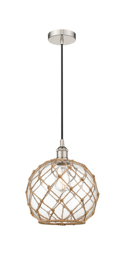 Edison One Light Mini Pendant in Polished Nickel (405|616-1P-PN-G122-10RB)