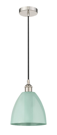 Edison One Light Mini Pendant in Polished Nickel (405|616-1P-PN-MBD-9-SF)