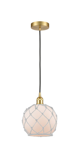 Edison One Light Mini Pendant in Satin Gold (405|616-1P-SG-G121-8RW)