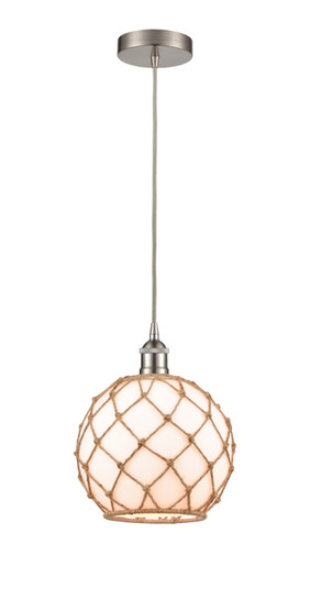 Edison One Light Mini Pendant in Brushed Satin Nickel (405|616-1P-SN-G121-10RB)