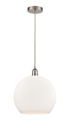 Edison LED Pendant in Brushed Satin Nickel (405|616-1P-SN-G121-14-LED)