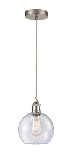 Edison One Light Mini Pendant in Brushed Satin Nickel (405|616-1P-SN-G124-8)