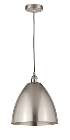 Edison One Light Mini Pendant in Brushed Satin Nickel (405|616-1P-SN-MBD-12-SN)