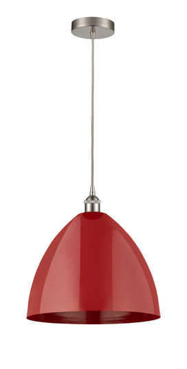 Edison LED Mini Pendant in Brushed Satin Nickel (405|616-1P-SN-MBD-16-RD-LED)