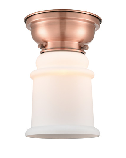 Franklin Restoration One Light Flush Mount in Antique Copper (405|623-1F-AC-G181)