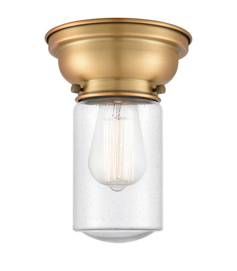 Franklin Restoration One Light Flush Mount in Brushed Brass (405|623-1F-BB-G314)