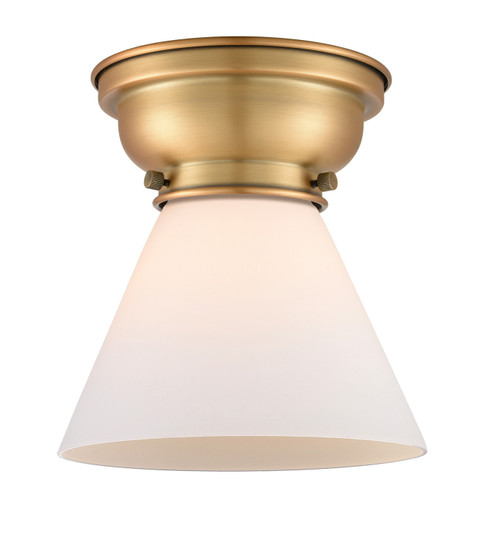 Franklin Restoration One Light Flush Mount in Brushed Brass (405|623-1F-BB-G41)