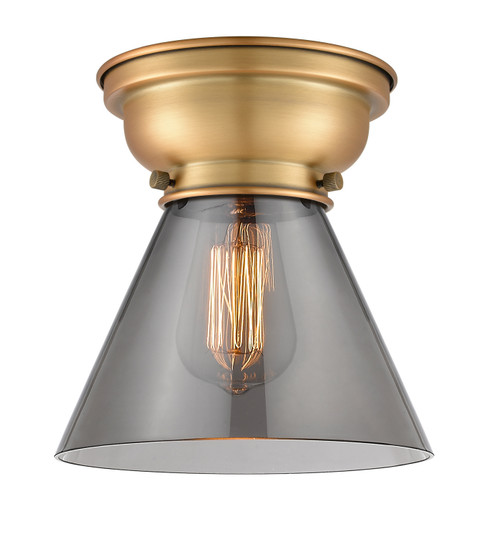 Franklin Restoration One Light Flush Mount in Brushed Brass (405|623-1F-BB-G43)