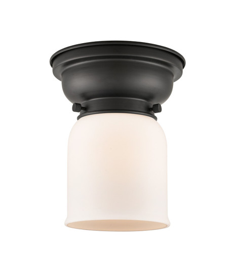 Franklin Restoration One Light Flush Mount in Matte Black (405|623-1F-BK-G51)