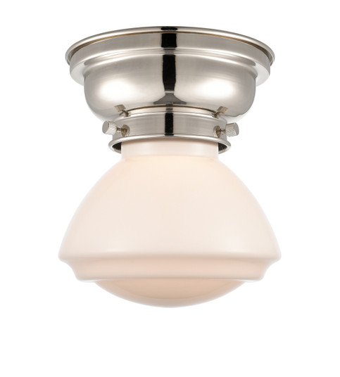 Franklin Restoration One Light Flush Mount in Polished Nickel (405|623-1F-PN-G321)