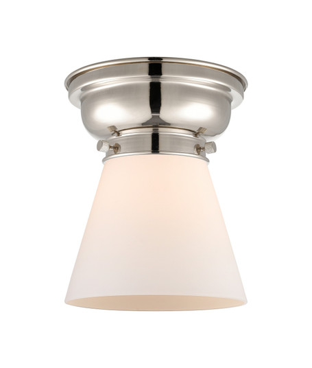 Franklin Restoration One Light Flush Mount in Polished Nickel (405|623-1F-PN-G61)