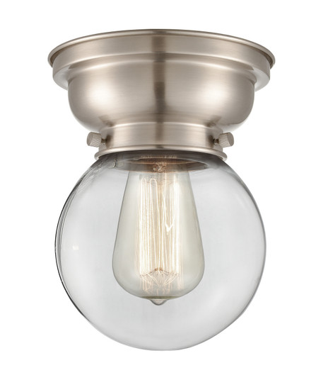 Franklin Restoration One Light Flush Mount in Brushed Satin Nickel (405|623-1F-SN-G202-6)