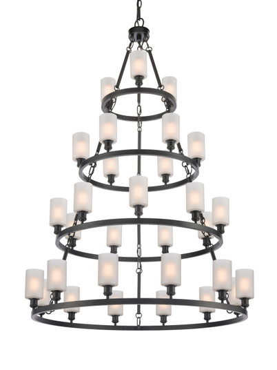 Ballston LED Chandelier in Matte Black (405|820345-BK-G801-LED)