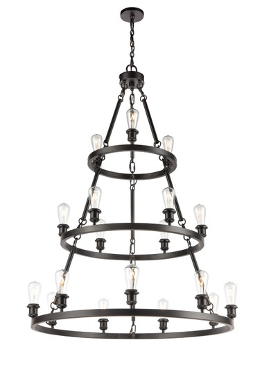 Ballston 18 Light Chandelier in Matte Black (405|82034-BK)