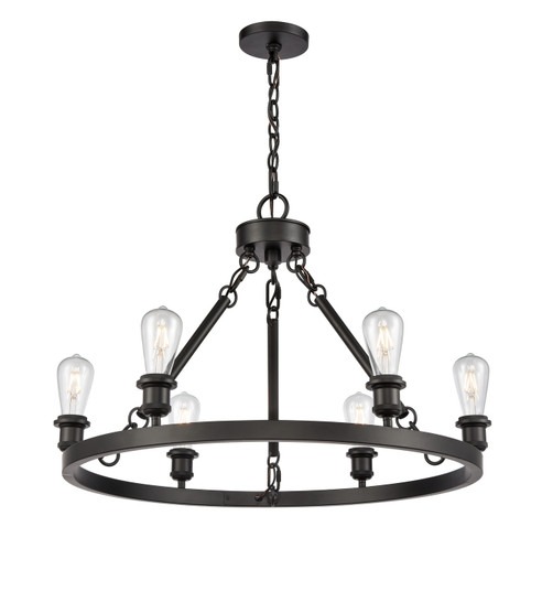 Ballston Six Light Chandelier in Matte Black (405|830-BK)