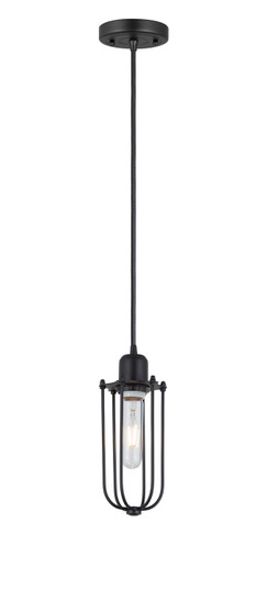 Austere LED Mini Pendant in Matte Black (405|900-1P-BK-CE216-BK)