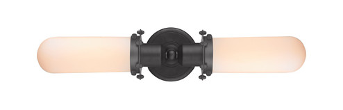 Austere Two Light Bath Vanity in Matte Black (405|900-2W-BK-CE228-BK-W)