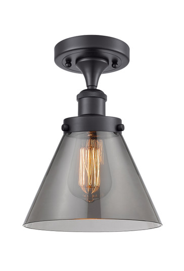 Ballston Urban One Light Semi-Flush Mount in Matte Black (405|916-1C-BK-G43)