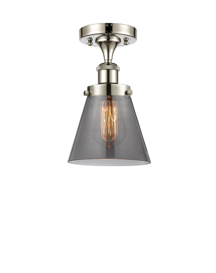 Ballston Urban One Light Semi-Flush Mount in Polished Nickel (405|916-1C-PN-G63)