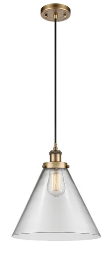 Ballston Urban LED Mini Pendant in Brushed Brass (405|916-1P-BB-G42-L-LED)