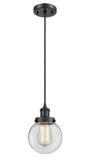 Ballston Urban One Light Mini Pendant in Matte Black (405|916-1P-BK-G202-6)