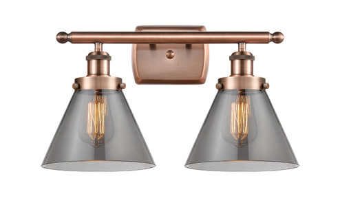 Ballston Urban Two Light Bath Vanity in Antique Copper (405|916-2W-AC-G43)
