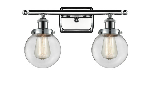 Ballston Urban LED Bath Vanity in Polished Chrome (405|916-2W-PC-G202-6-LED)