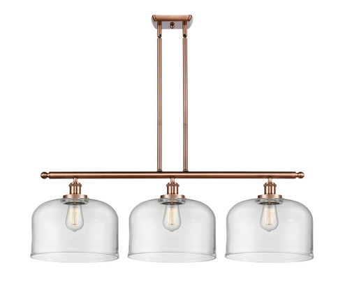 Ballston Urban Three Light Island Pendant in Antique Copper (405|916-3I-AC-G72-L)