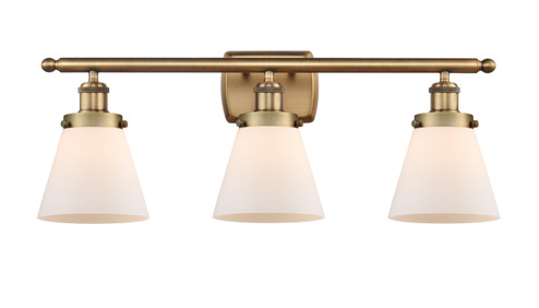 Ballston Urban Three Light Bath Vanity in Brushed Brass (405|916-3W-BB-G61)