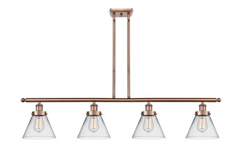 Ballston Urban Four Light Island Pendant in Antique Copper (405|916-4I-AC-G42)