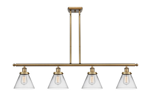 Ballston Urban Four Light Island Pendant in Brushed Brass (405|916-4I-BB-G42)