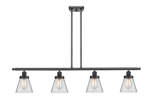 Ballston Urban Four Light Island Pendant in Matte Black (405|916-4I-BK-G62)