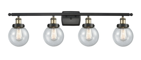Ballston Urban LED Bath Vanity in Black Antique Brass (405|916-4W-BAB-G204-6-LED)