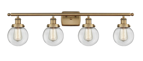 Ballston Urban LED Bath Vanity in Brushed Brass (405|916-4W-BB-G202-6-LED)
