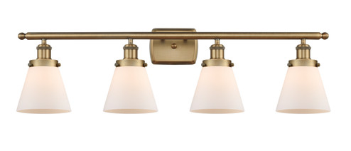 Ballston Urban Four Light Bath Vanity in Brushed Brass (405|916-4W-BB-G61)