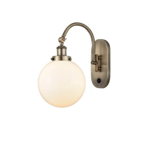 Franklin Restoration One Light Swing Arm in Antique Brass (405|918-1W-AB-G201-8)