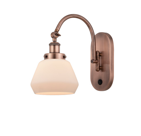 Franklin Restoration One Light Wall Sconce in Antique Copper (405|918-1W-AC-G171)