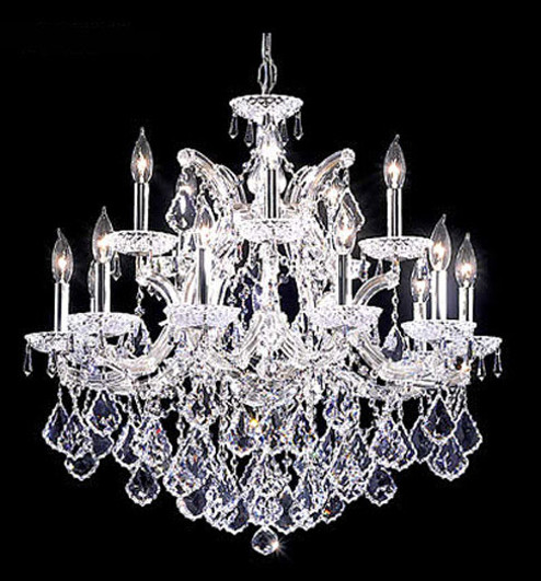 Maria Theresa Grand 15 Light Chandelier in Silver (64|91800S2GTX)