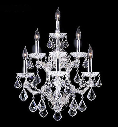 Maria Theresa Grand Seven Light Wall Sconce in Silver (64|91807S2GTX)