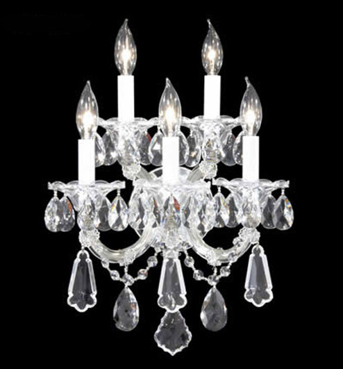 Maria Theresa Royal Five Light Wall Sconce in Silver (64|94705S22)