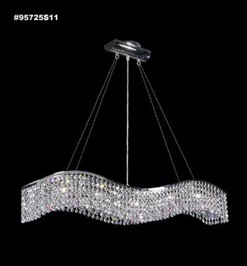 Fashionable Broadway Five Light Chandelier in Silver (64|95725S11)