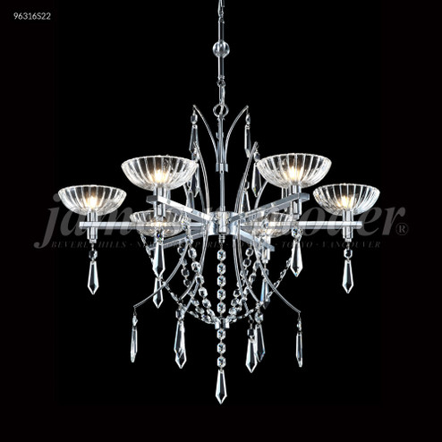 Medallion Six Light Chandelier in Silver (64|96316S22)